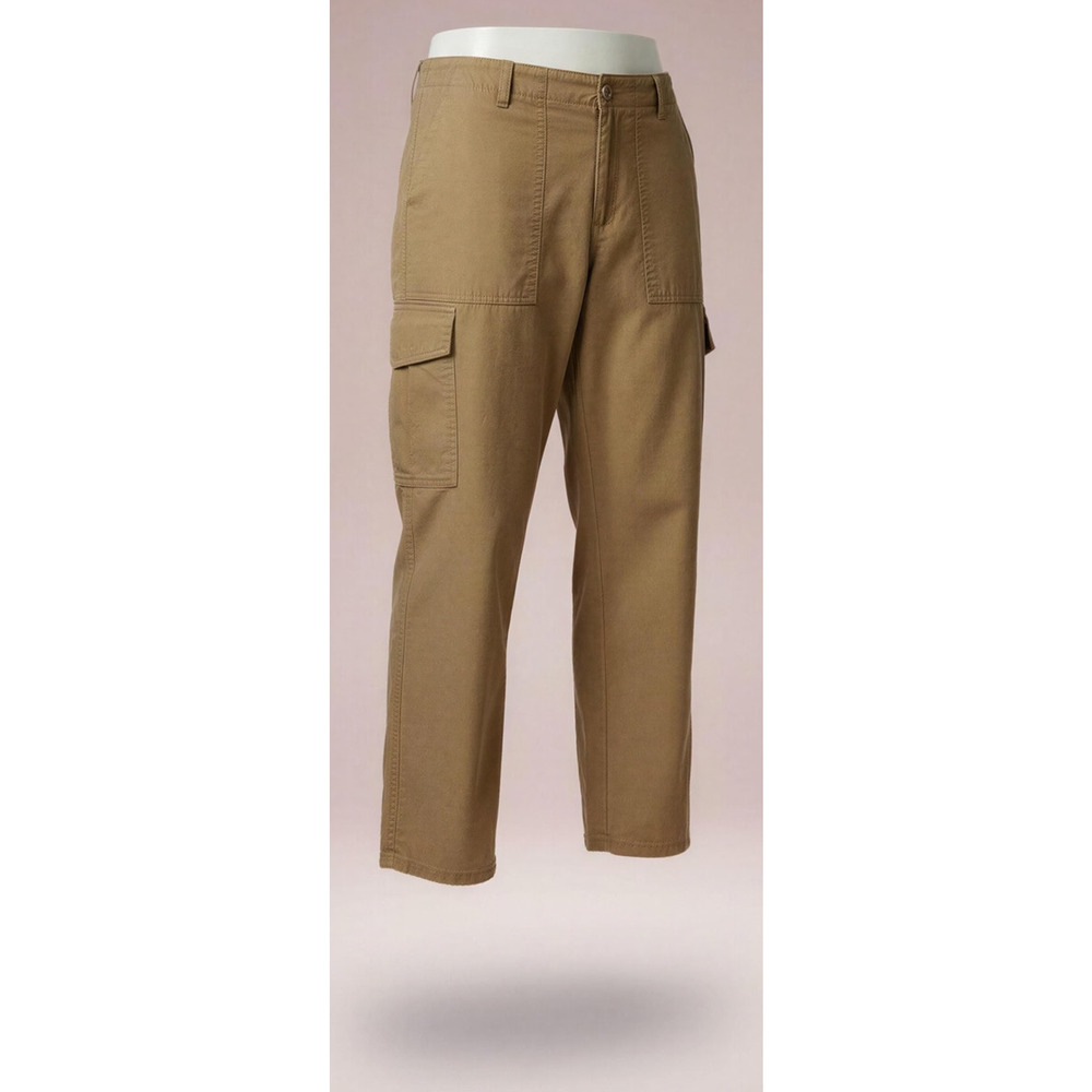 Talbots Cargo Pants‎ Womens Size 6 Beige Khaki Slim Straight Leg Utility
